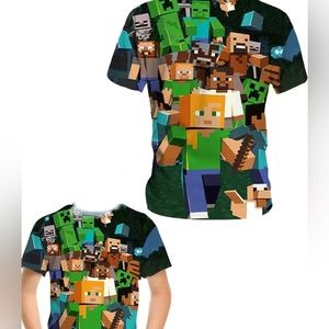 Minecraft T-shirt, Casual Lightweight Comfy.